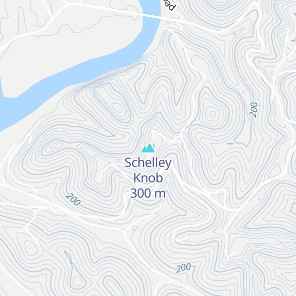 Map of Schelley Knob