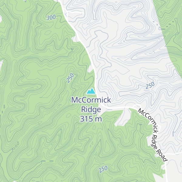 Map of McCormick Ridge