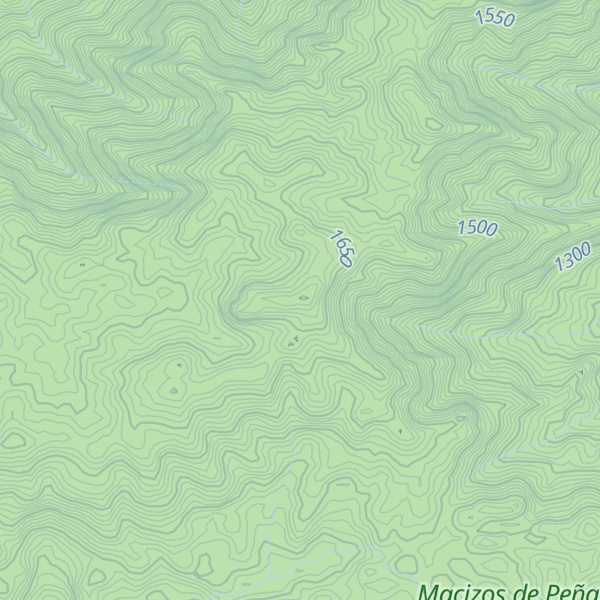 Map of Cerro Peñas Blancas