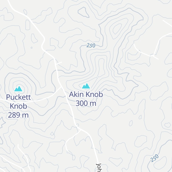 Map of Akin Knob
