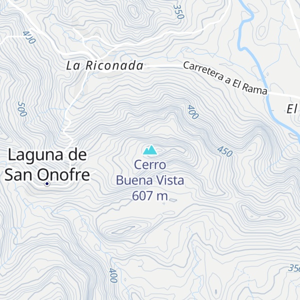 Map of Cerro Buena Vista