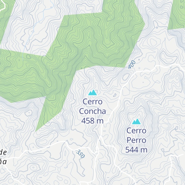 Map of Cerro Concha