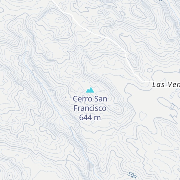 Map of Cerro San Francisco