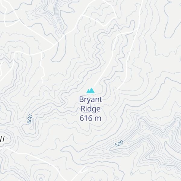 Map of Bryant Ridge
