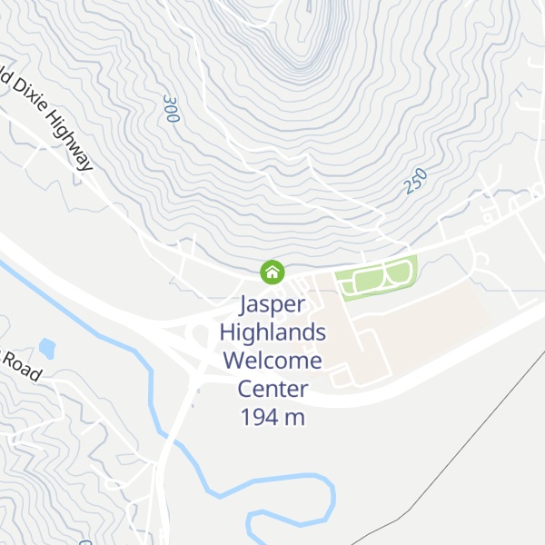 Map of Jasper Highlands Welcome Center