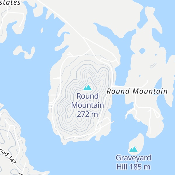 Map of Round Mountain