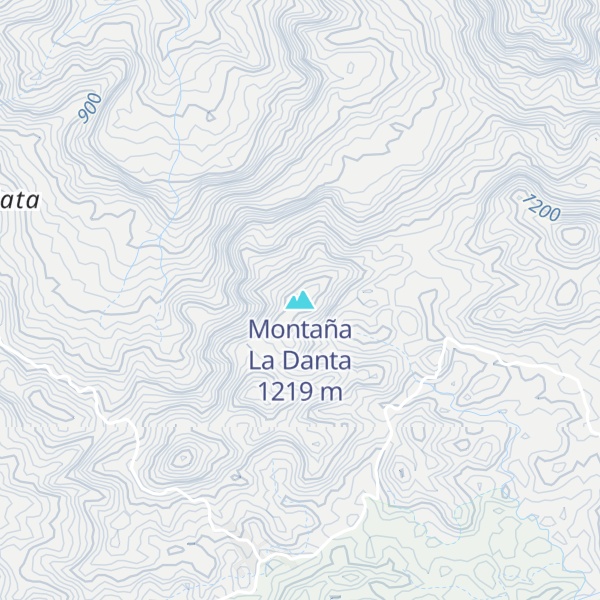 Map of Montaña La Danta