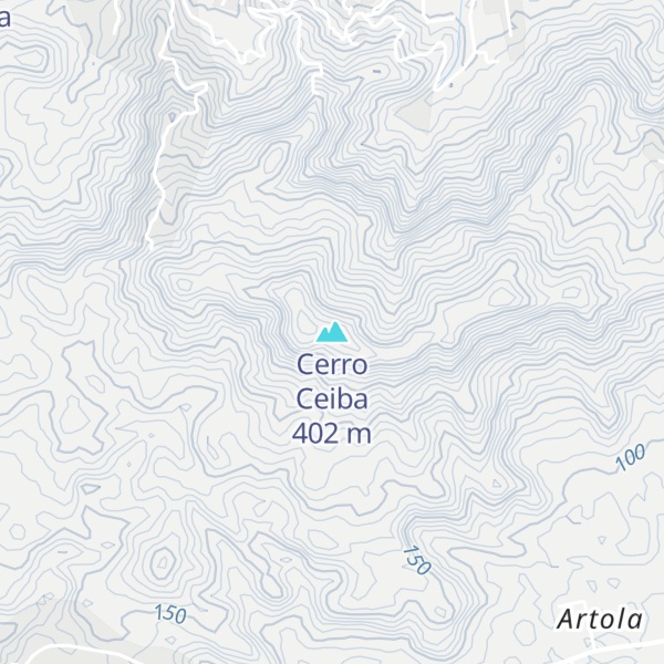 Map of Cerro Ceiba