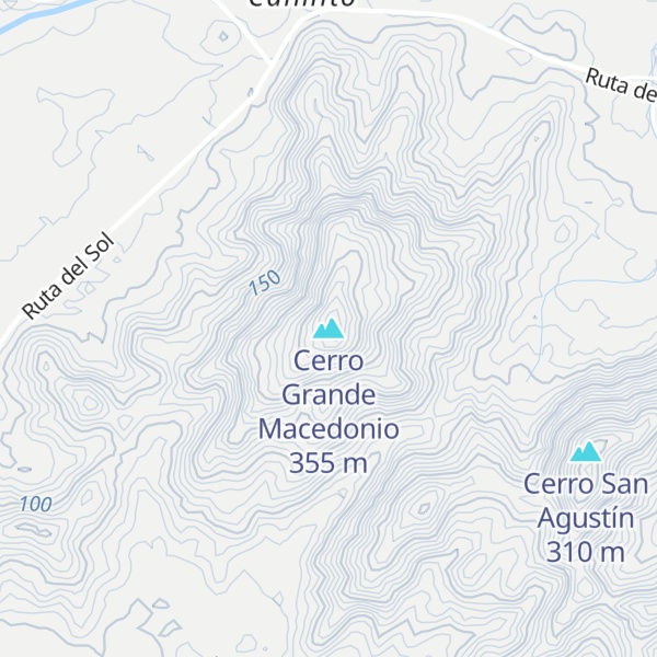 Map of Cerro Grande Macedonio
