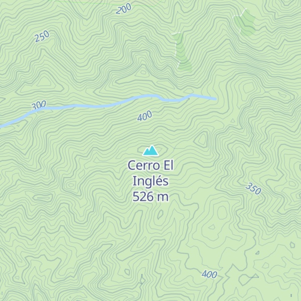 Map of Cerro El Inglés