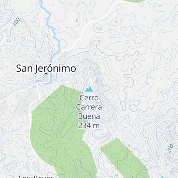 Map of Cerro Carrera Buena