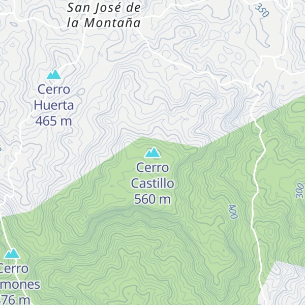 Map of Cerro Castillo
