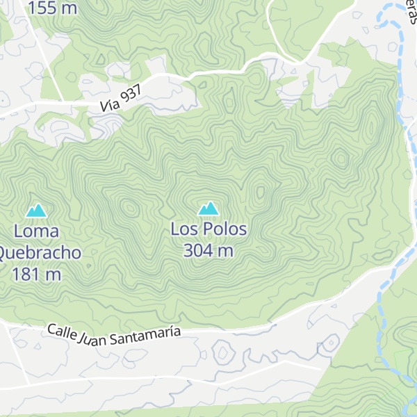 Map of Los Polos