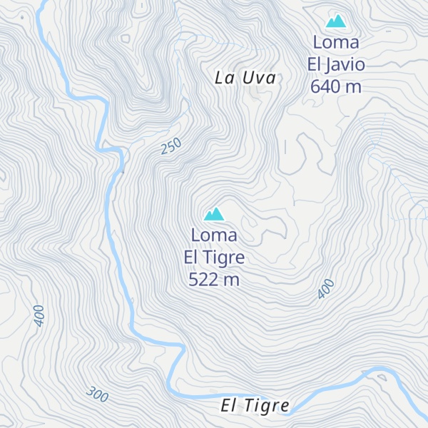 Map of Loma El Tigre
