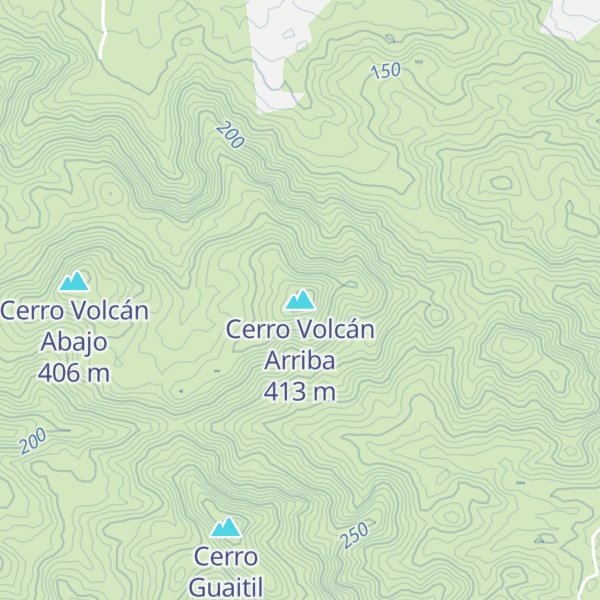 Map of Cerro Volcán Arriba