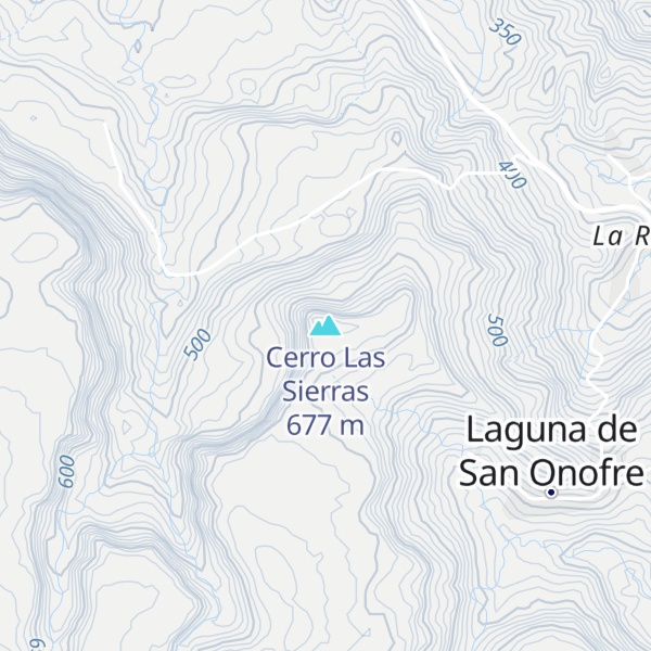Map of Cerro Las Sierras