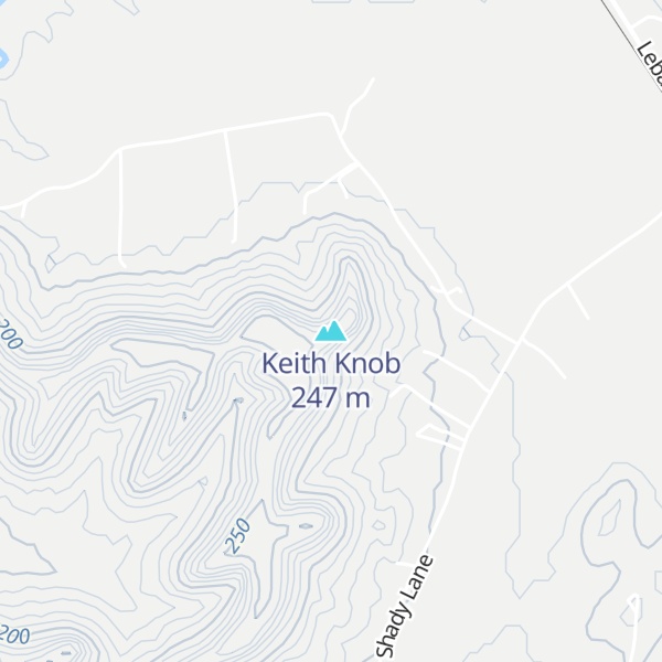 Map of Keith Knob