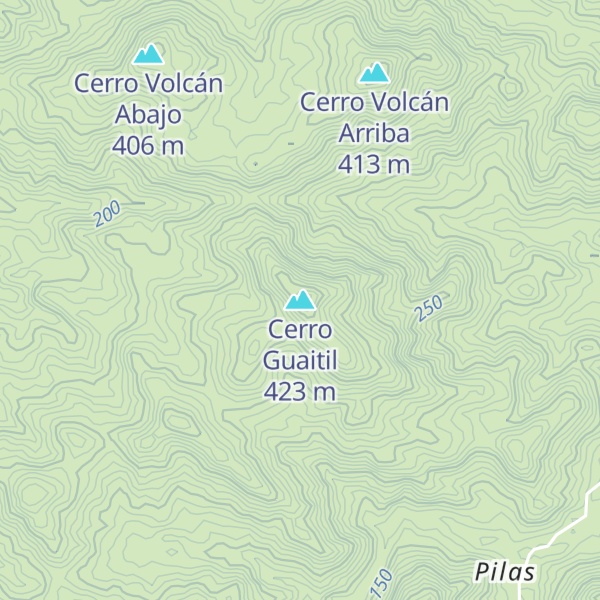 Map of Cerro Guaitil