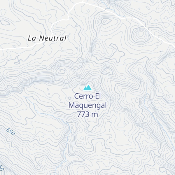 Map of Cerro El Maquengal
