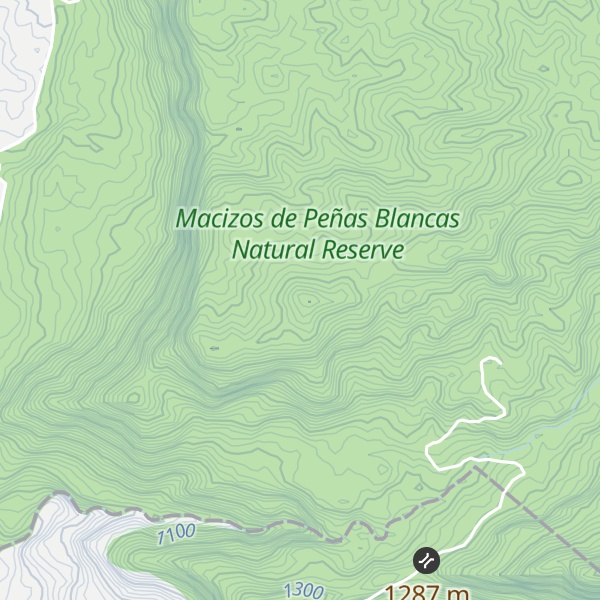 Map of Cerro El Cielo