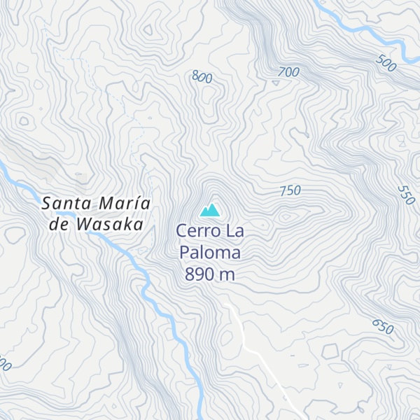 Map of Cerro La Paloma
