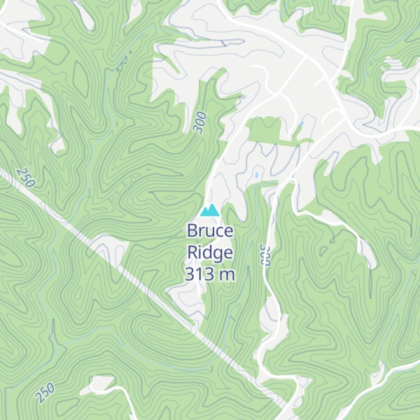 Map of Bruce Ridge