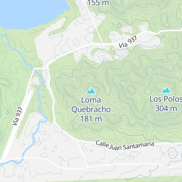 Map of Loma Quebracho