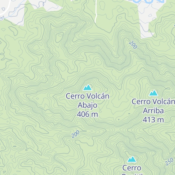 Map of Cerro Volcán Abajo