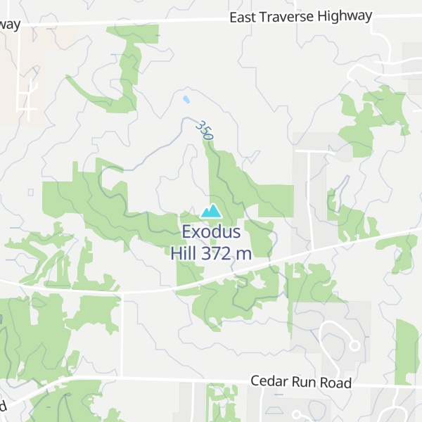 Map of Exodus Hill