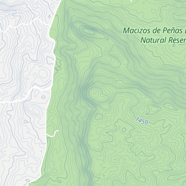 Map of Peña El Horno