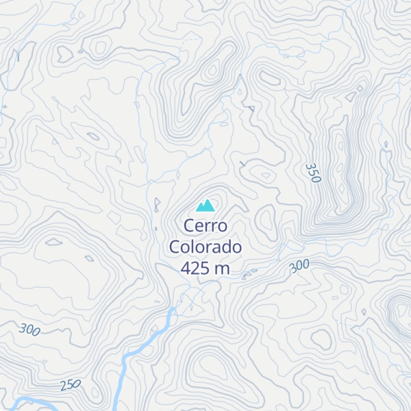 Map of Cerro Colorado