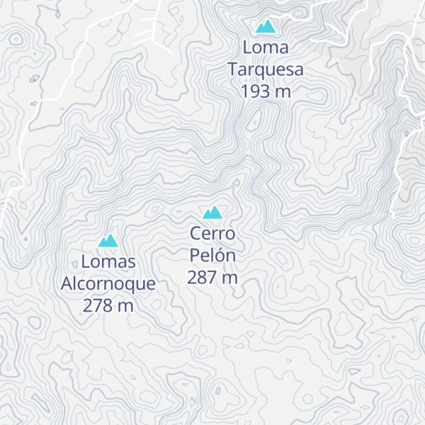 Map of Cerro Pelón