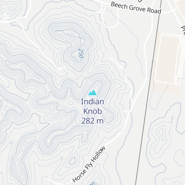Map of Indian Knob