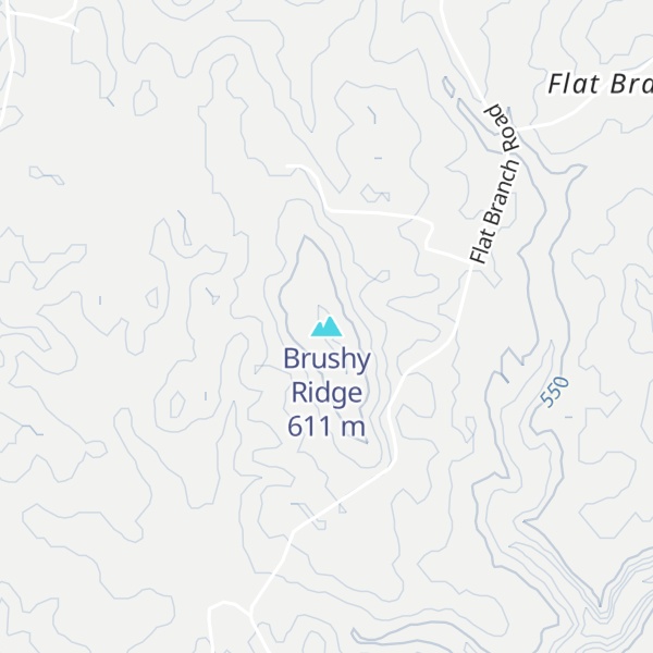 Map of Brushy Ridge