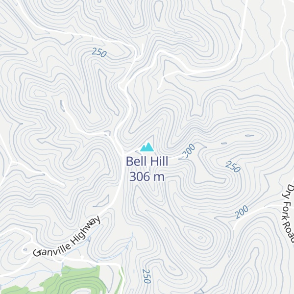 Map of Bell Hill