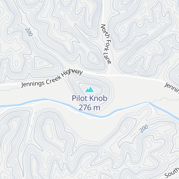 Map of Pilot Knob