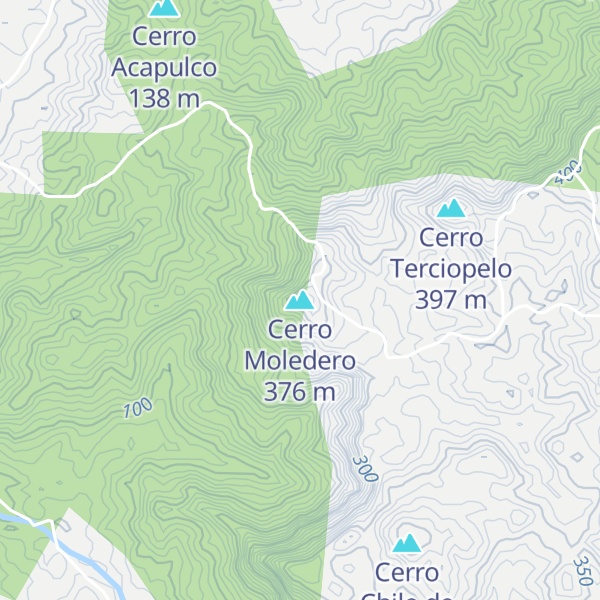 Map of Cerro Moledero