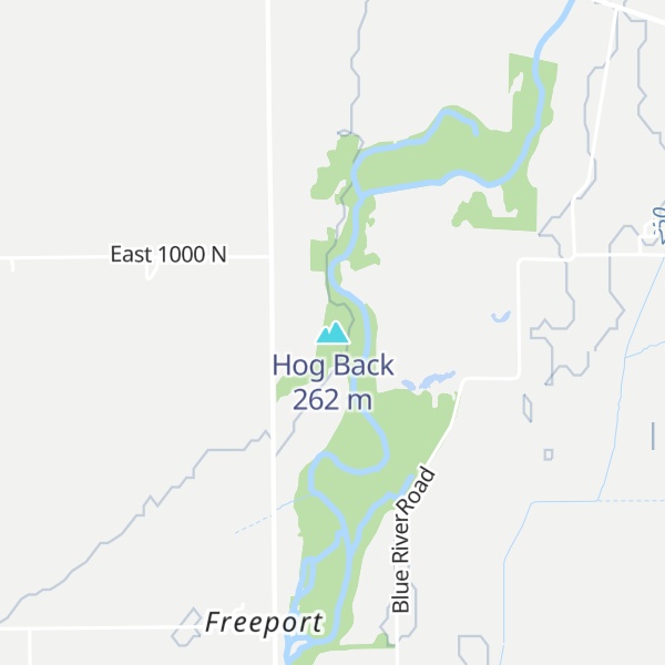 Map of Hog Back