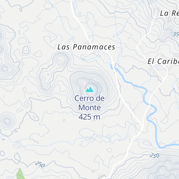 Map of Cerro de Monte