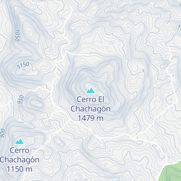 Map of Cerro El Chachagón