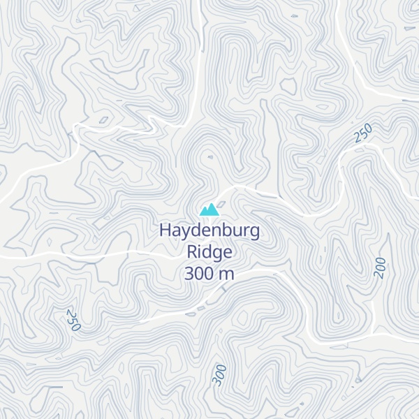 Map of Haydenburg Ridge