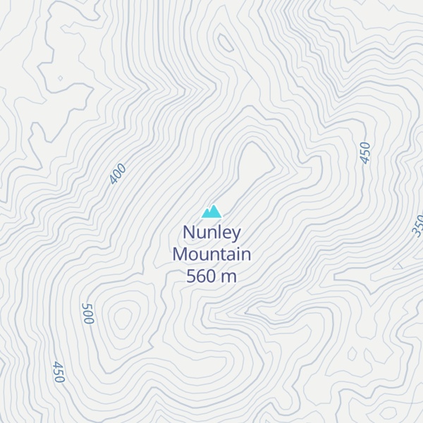 Map of Nunley Mountain