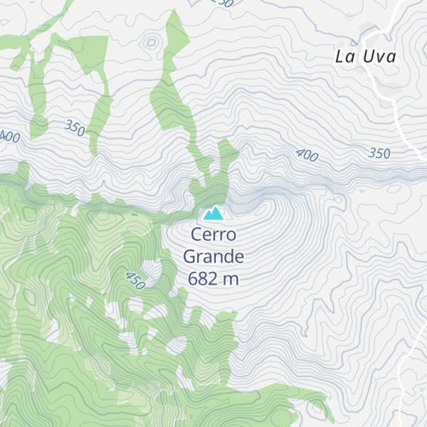 Map of Cerro Grande