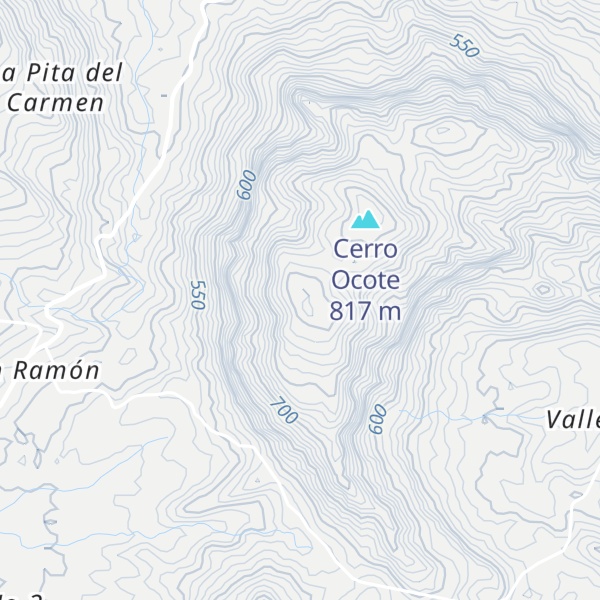 Map of Cerro Teosintal