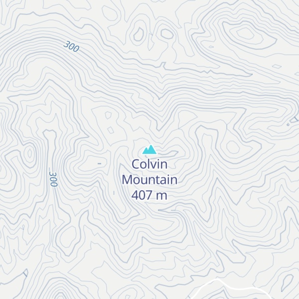 Map of Colvin Mountain