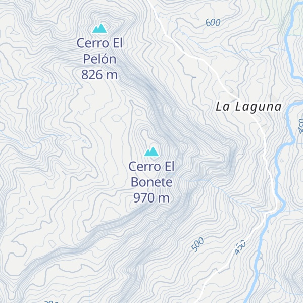 Map of Cerro El Bonete
