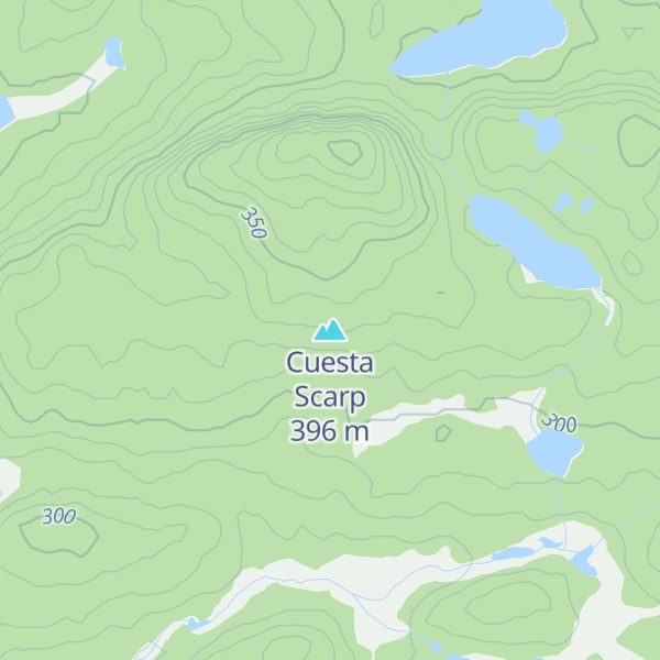 Map of Cuesta Scarp