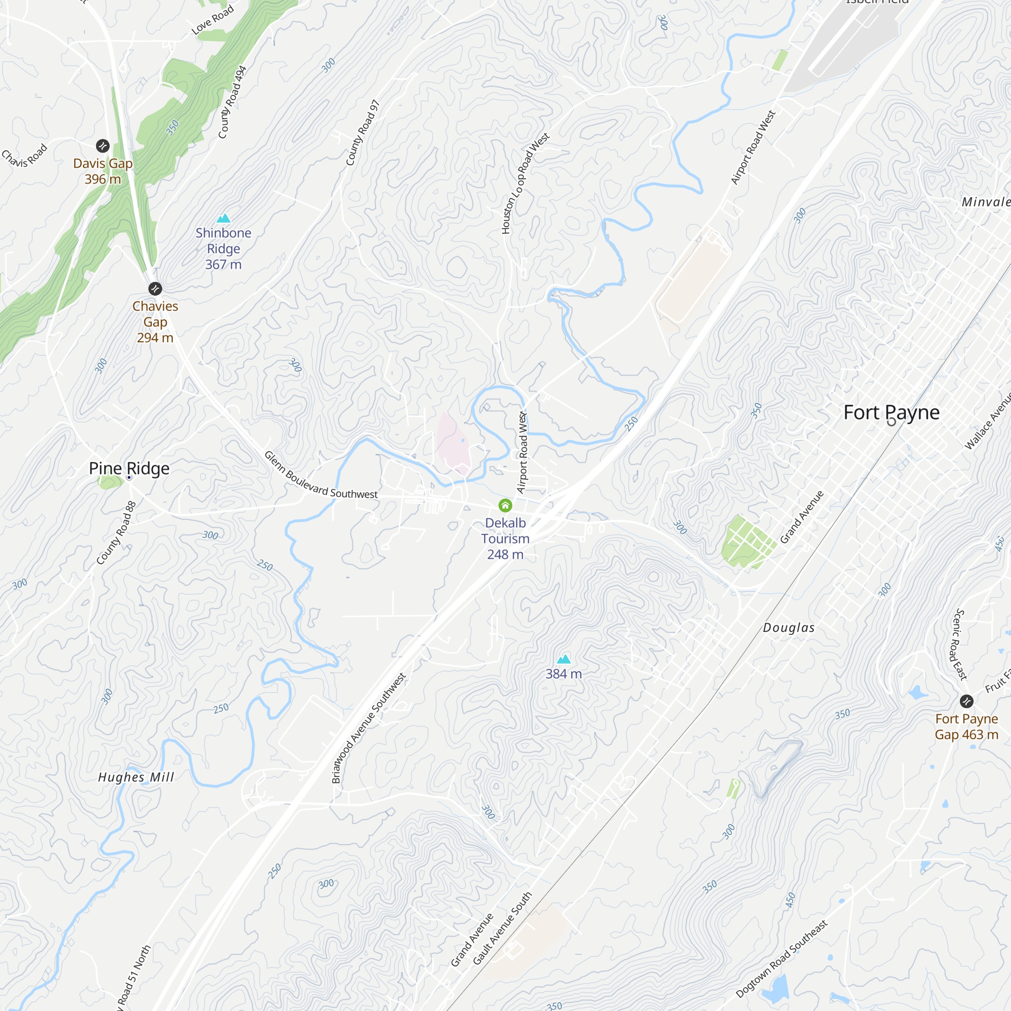 Dekalb Tourism map