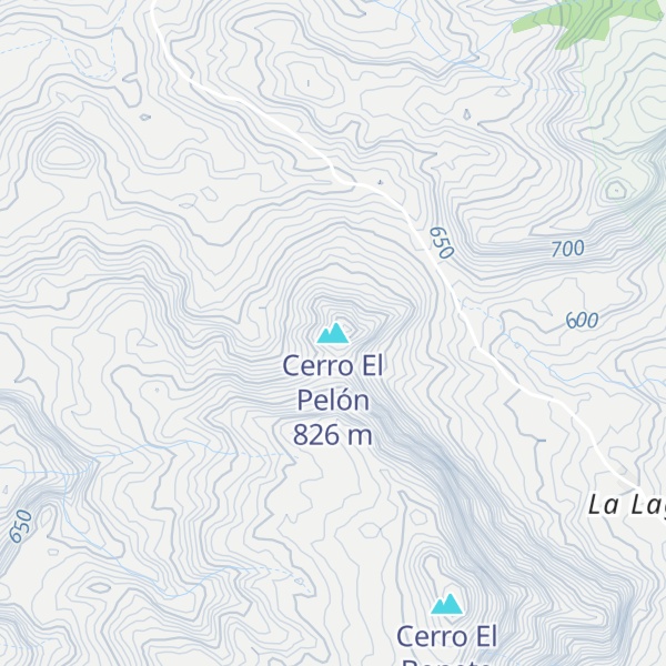 Map of Cerro El Pelón