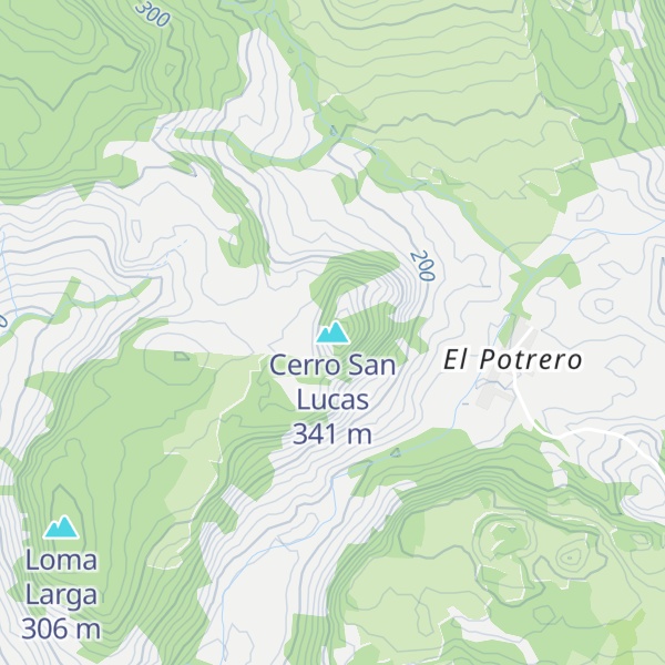 Map of Cerro San Lucas